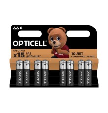 Элемент питания алкалиновый AA/LR6 (блист. 8шт) Basic Opticell 5051008
