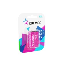 Аккумулятор 6F22 200мА.ч 1BL (блист.1шт) КОСМОС KOCNI-MH6F22(200mAh)