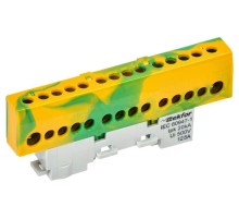 Шина PE "земля" изол. на универс. держ. 8х12-12-ЖЗ TEKFOR IEK TF-NN20-12-KL-K52