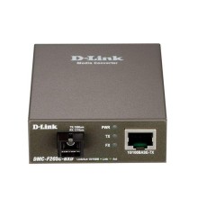 Медиаконвертер DMC-F20SC-BXD/B1A (1 порт 10/100Base-TX; 1 порт 100Base-FX + разъем SC (ТХ: 1550 нм; RX: 1310 нм ) для одномод. оптич. кабеля (до 20км) D-link 1359425
