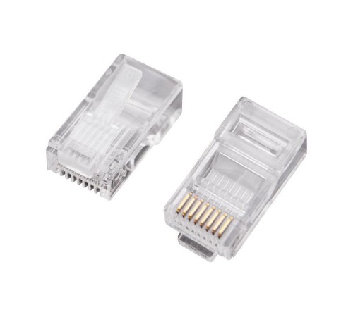 Джек компьютерный RJ45 (8P8C) кат.5E (уп.100шт) Rexant 05-1021 Джек компьютерный RJ45 (8P8C) кат.5E (уп.100шт) Rexant 05-1021