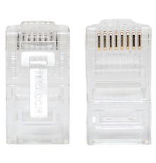 Коннектор RJ45 (8P8C) кат.5E неэкранир. TERACOM универс. (уп.10шт) EKF TRC-PLUG-5EUTP-10