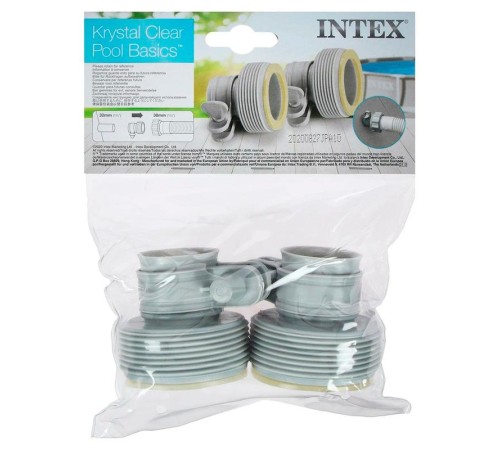 Комплект переходников В для шлангов d32мм на d38мм (29061) (уп.2шт) INTEX 6941057420677 Комплект переходников В для шлангов d32мм на d38мм (29061) (уп.2шт) INTEX 6941057420677