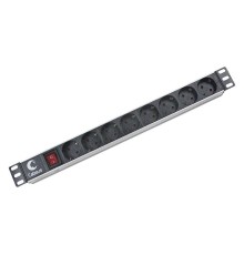 Блок евророзеток для 19дюйм шкафов 10А PDU-8P 8 розеток CABEUS 2402c
