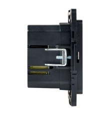 Розетка USB 2-м Стокгольм тип A+C механизм черн. PROxima EKF EZR-2USB-type-C
