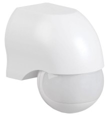 Детектор движения ДД 010 1100Вт угол. обз. 180град. IP44 бел. IEK LDD10-010-1100-001