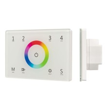 Панель Sens SMART-P83-RGB White 230В 4 зоны 2.4G IP20 пластик Arlight 028402