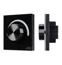 Панель SMART-P91-DIM-G-SUF Black 230В Rotary 2.4G IP20 пластик Arlight 028425