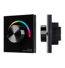 Панель SMART-P5-RGB-G-IN Black 3В Rotary 2.4G IP20 пластик Arlight 033757