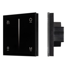 Панель SMART-P6-DIM-G-IN Black (12-24В 4х3А Sens 2.4G) (IP20 пластик) Arlight 034780