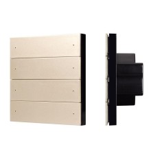 Панель кнопочная SMART-DMX512-801-22-8G-8SC-DIM-IN Gold (230В 2.4G) (IP20 пластик) INTELLIGENT ARLIGHT 039317