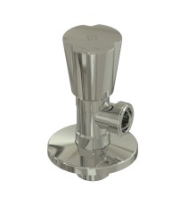 Вентиль угловой удлиненный латунь 1/2х3/4дюйм хром. RTP 36003
