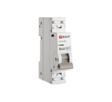Выключатель автоматический 1п B 40А 4.5кА ВА 47-63N PROxima EKF M634140B
