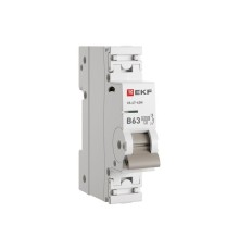 Выключатель автоматический 1п B 63А 4.5кА ВА 47-63N PROxima EKF M634163B