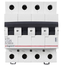 Авт.выключатель 4,5кА 25А 4р C RX Legrand (12)